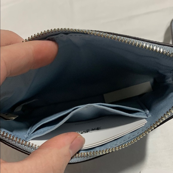 Coach Sky Blue Leather Wristlet 5106 - Picture 7 of 8